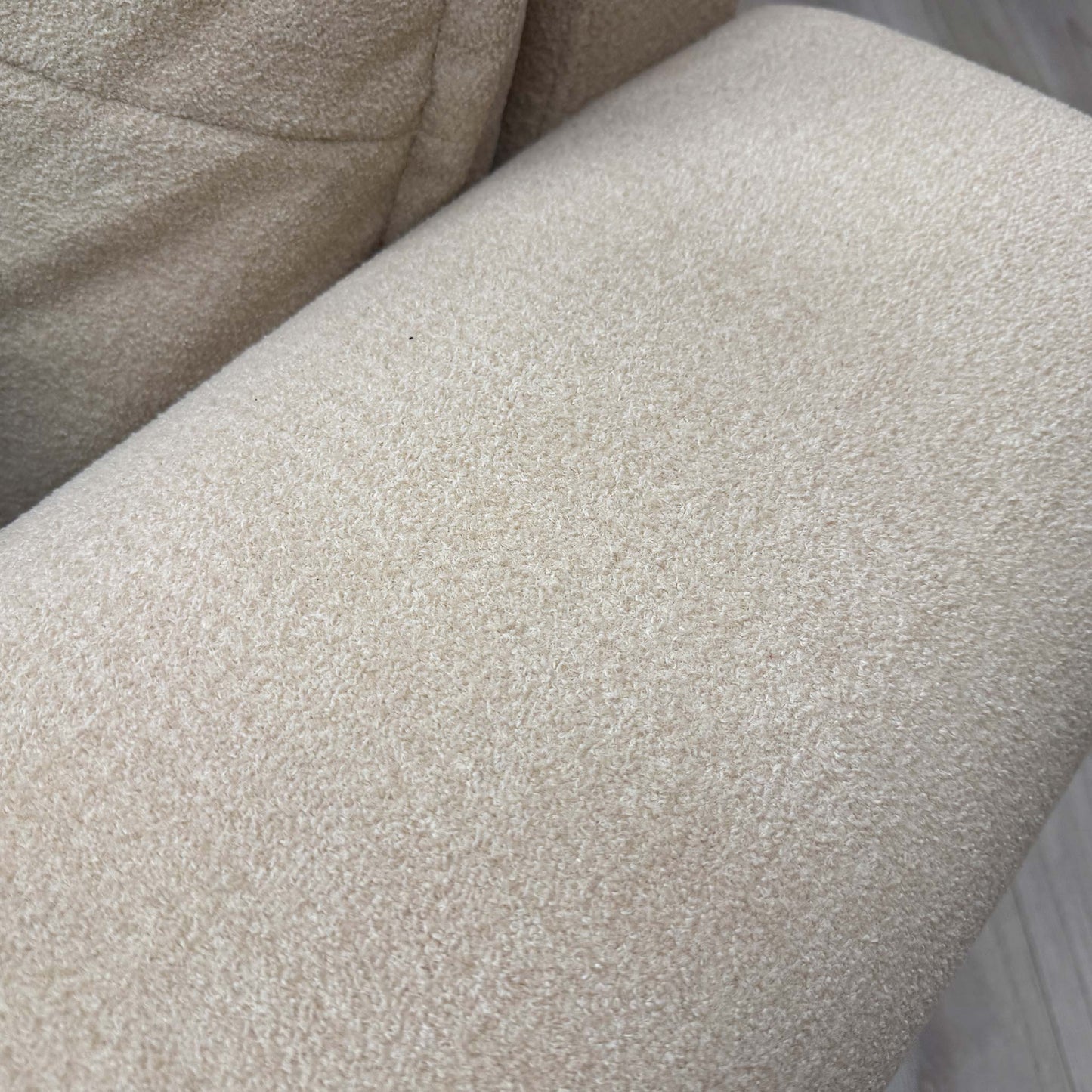 ‘Goliath’ Oxford Latte Fabric Large Corner Sofa with Storage Drawers