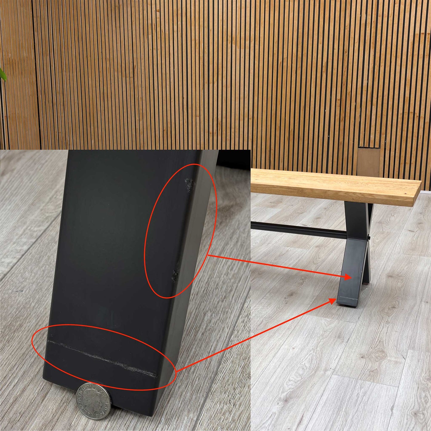 ‘Earth’ Solid Oak 180cm Dining Bench