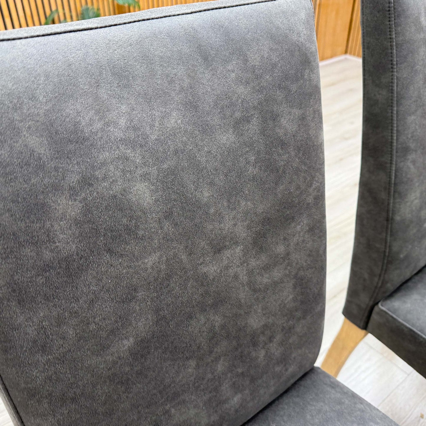 Furnitureland 'Augusta' Grey Cowboy Upholstered Set of 6 Dining Chairs