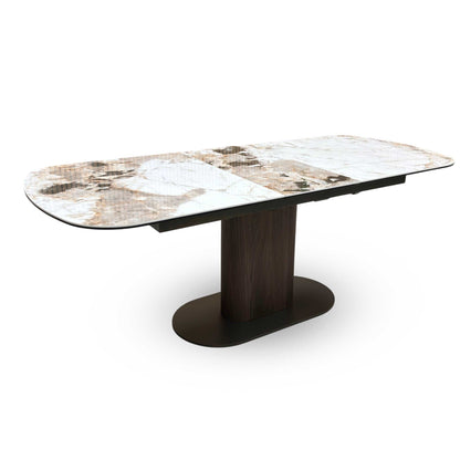 ‘Mekong’ Ceramic Top 160cm Extending Dining Table