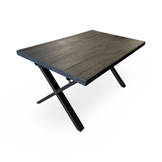 ‘Shenton’ Black Solid Oak Small Dining Table