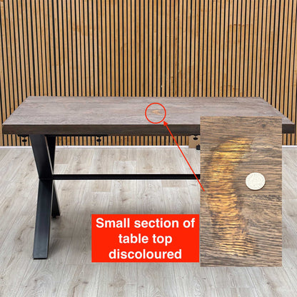 ‘Mars’ Dark Oak Solid Oak Small Dining Table Furniture Village