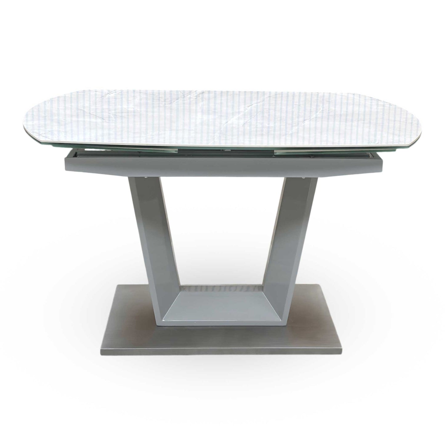 ‘Grigio’ Ceramic Top Swivel Extending Dining Table