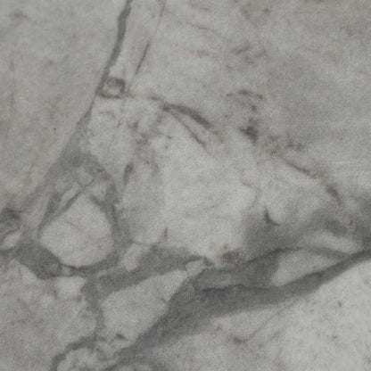 Close-up of the white marble-effect ceramic top used on the Crete extending dining table