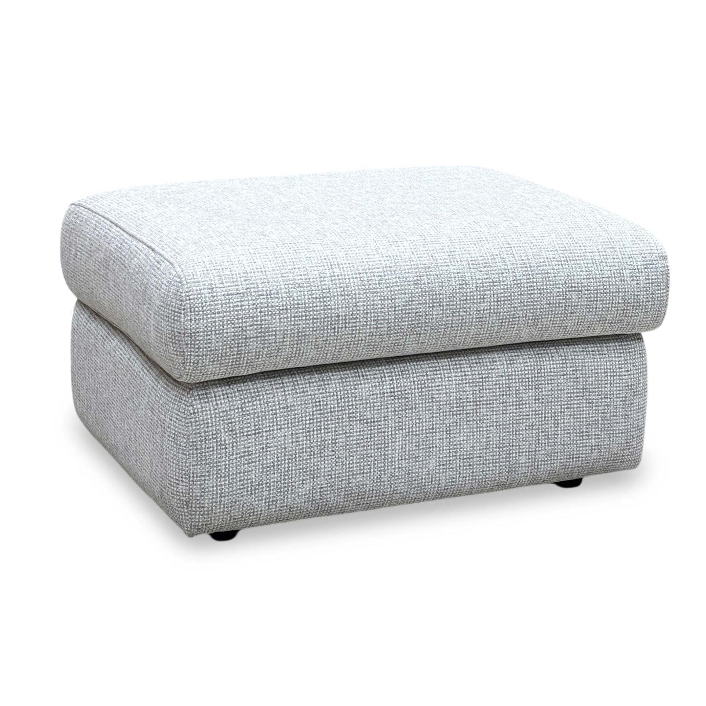 G Plan ‘Thornbury’ A940 Roche Cloud Grey Fabric Storage Footstool