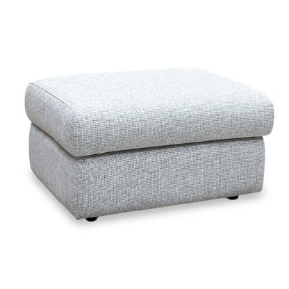 G Plan ‘Thornbury’ A940 Roche Cloud Grey Fabric Storage Footstool