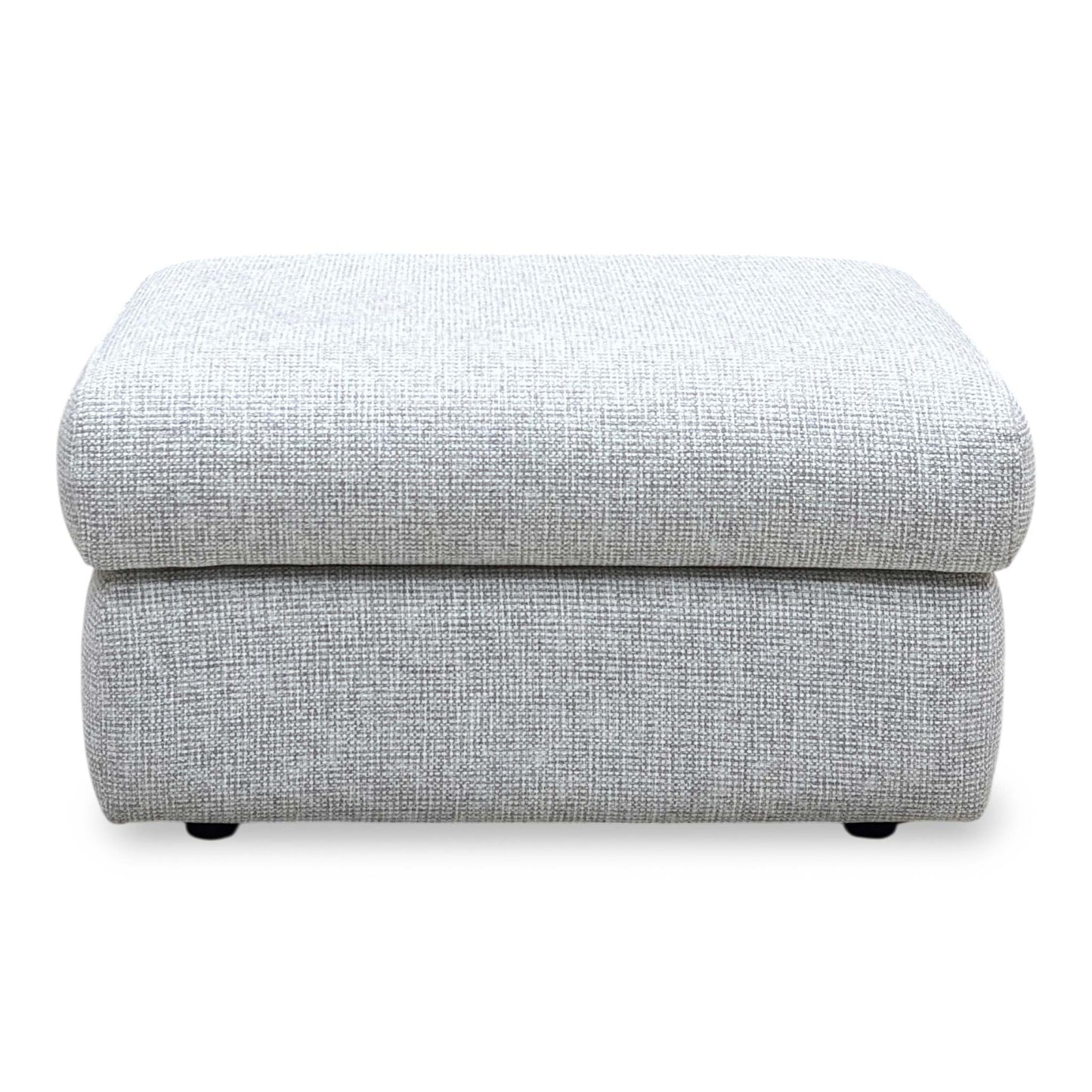 G Plan ‘Thornbury’ A940 Roche Cloud Grey Fabric Storage Footstool