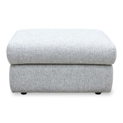 G Plan ‘Thornbury’ A940 Roche Cloud Grey Fabric Storage Footstool