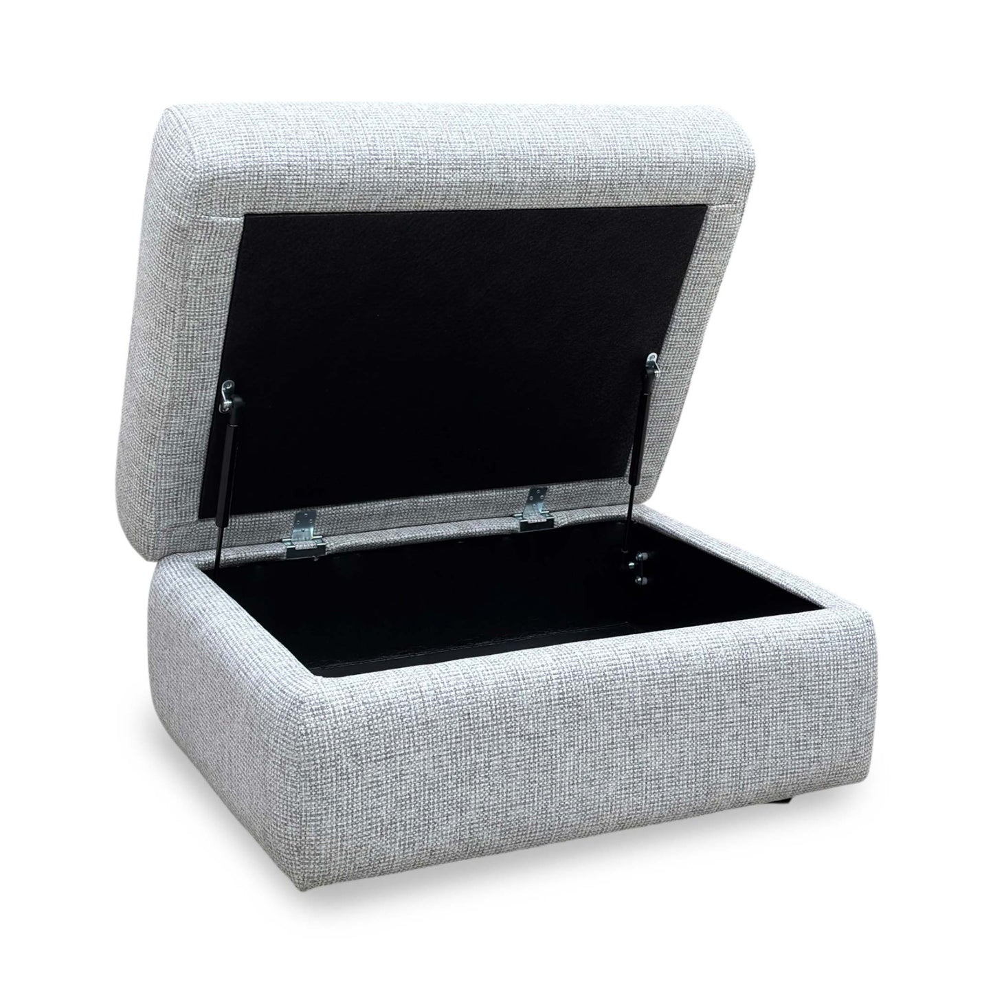 G Plan ‘Thornbury’ A940 Roche Cloud Grey Fabric Storage Footstool