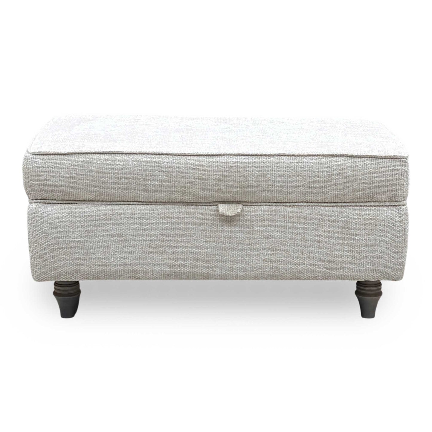 ‘Oyster Bay’ Enzo Cream Fabric Storage Footstool