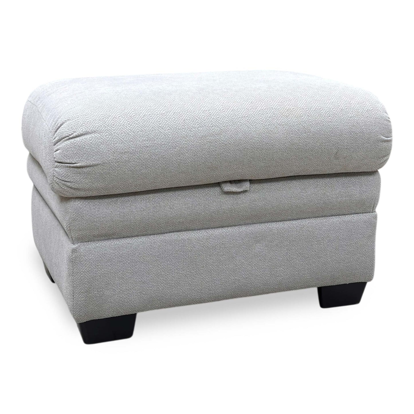 Parker Knoll ‘Hudson 23’ Fusion Stone Grey Fabric Storage Footstool