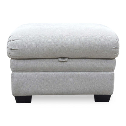 Parker Knoll ‘Hudson 23’ Fusion Stone Grey Fabric Storage Footstool