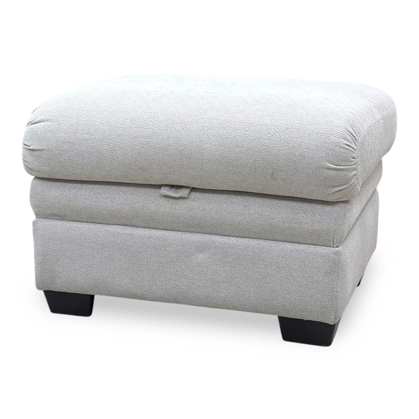 Parker Knoll ‘Hudson 23’ Fusion Stone Grey Fabric Storage Footstool