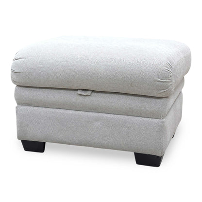 Parker Knoll ‘Hudson 23’ Fusion Stone Grey Fabric Storage Footstool