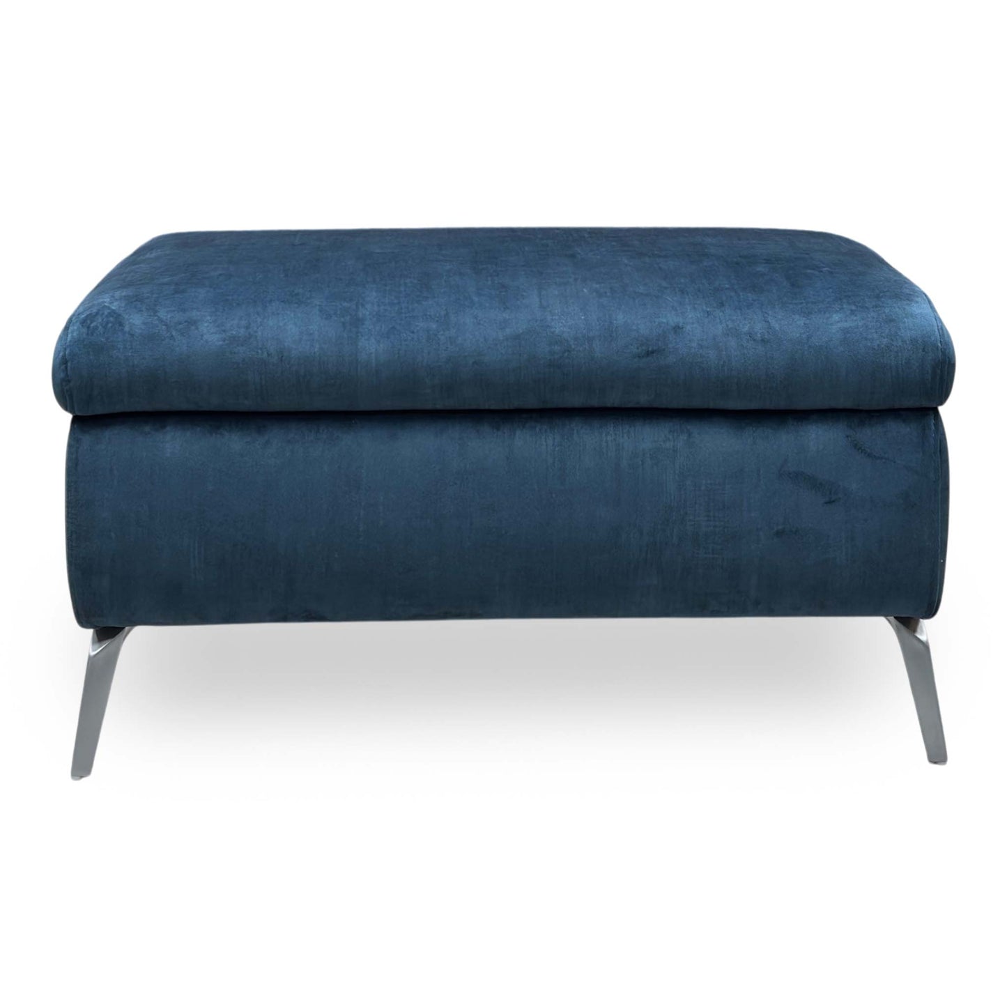 ‘Daytona’ Airforce Blue Fabric Footstool