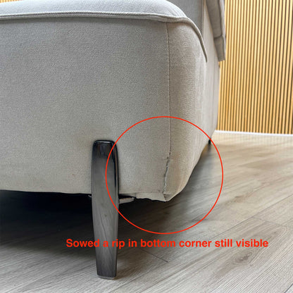 ‘San Antonio’ Light Grey Fabric Power Recliner Right Hand Corner Group with Charging Ports