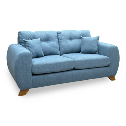 ‘Prent’ Shetland Teal Chenille 2 Seater Sofa