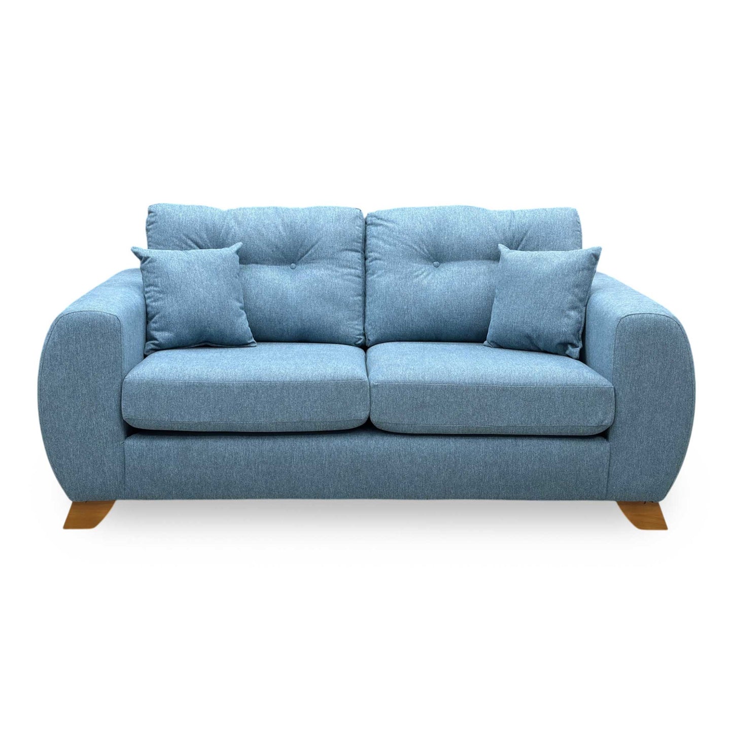 ‘Prent’ Shetland Teal Chenille 2 Seater Sofa