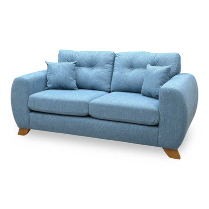 ‘Prent’ Shetland Teal Chenille 2 Seater Sofa
