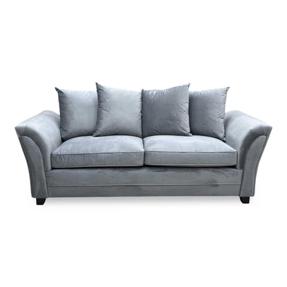 ‘Leila’ Grey Fabric 3 Seater Sofa