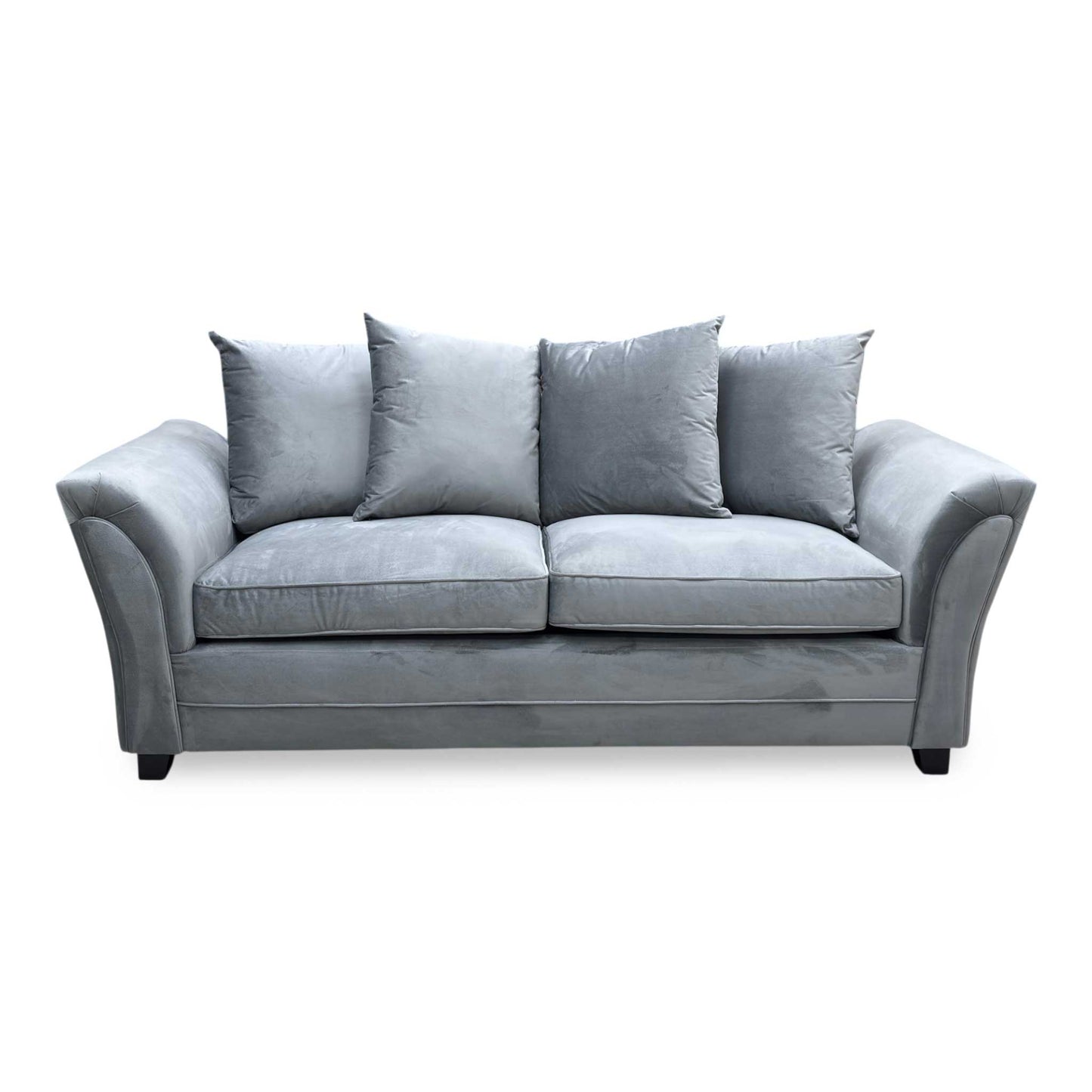 ‘Leila’ Grey Fabric 3+3 Seater Sofa Set