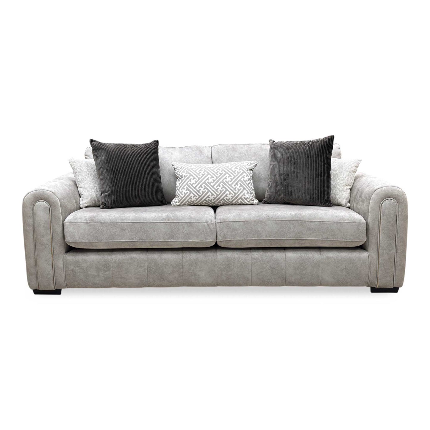 ‘Amara’ Dapple Stone Fabric 3 Seater Sofa