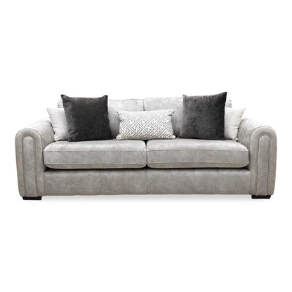 ‘Amara’ Dapple Stone Fabric 3 Seater Sofa