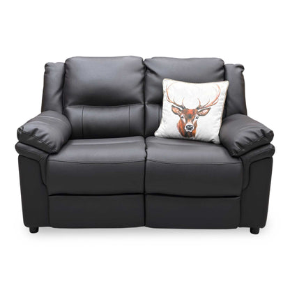 ‘Albion' Chocolate Brown Luxury Faux Leather High Back 2 Seater Sofa