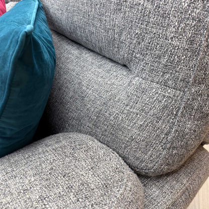 ‘Willow’ Grey Fabric Power Recliner 3 Seater Sofa