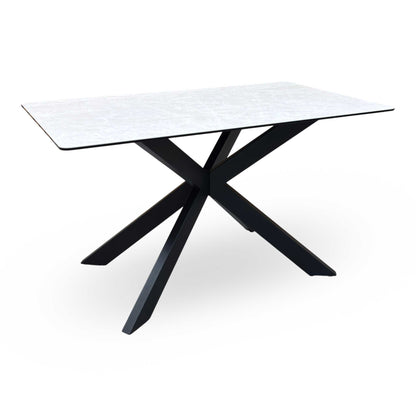 ‘Luno’ Ceramic Top Fixed Dining Table
