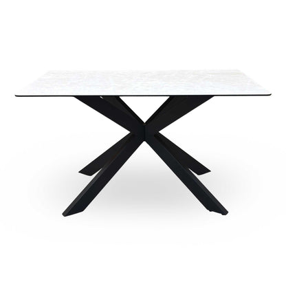 ‘Luno’ Ceramic Top Fixed Dining Table