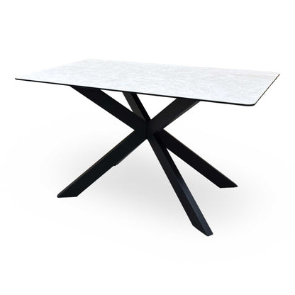 ‘Luno’ Ceramic Top Fixed Dining Table