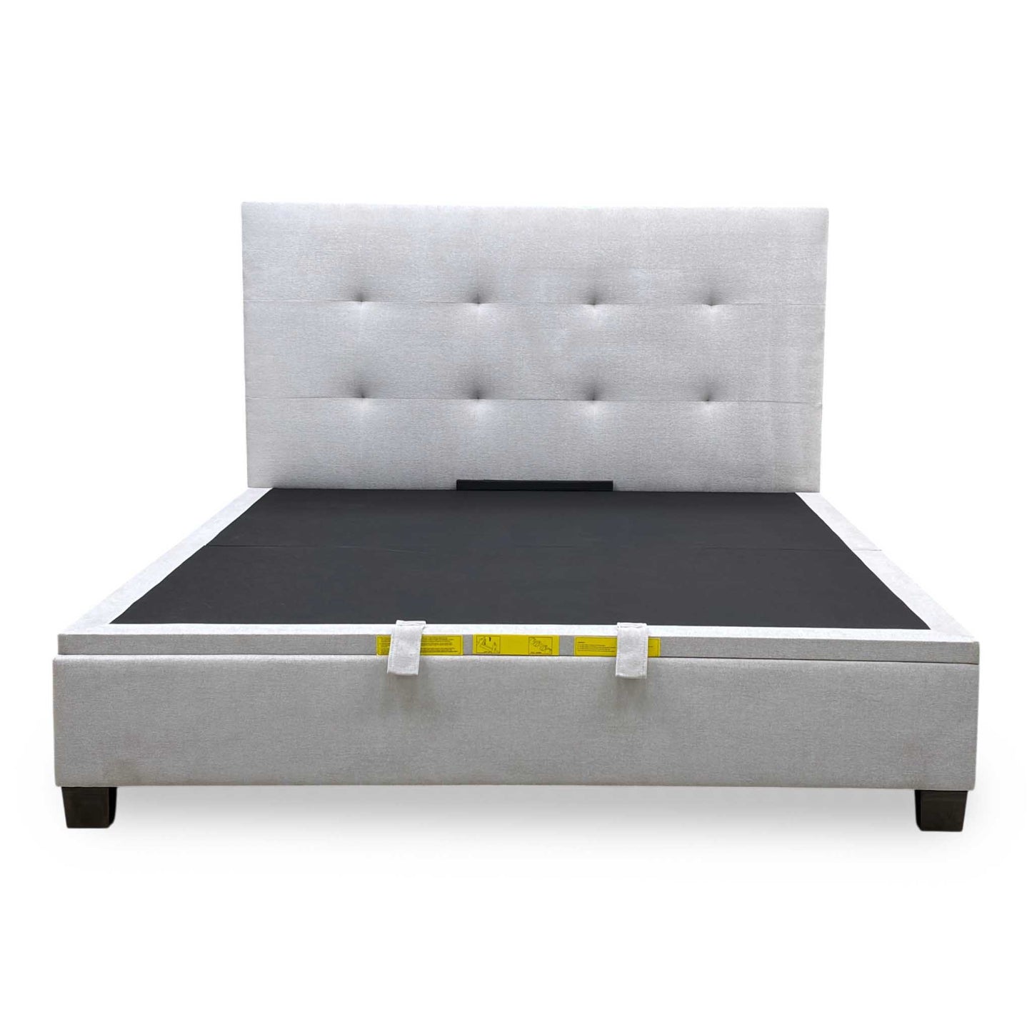 ‘Hadley’ Muskat Clay Fabric Ottoman Bed Frame - Super King