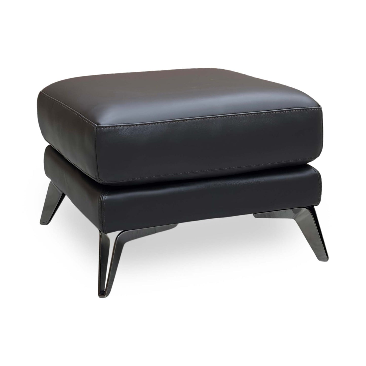 ‘Contempo’ Bv-1748 Dark Chocolate Leather Footstool