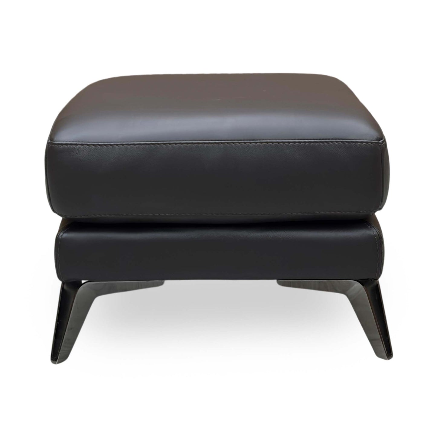 ‘Contempo’ Bv-1748 Dark Chocolate Leather Footstool
