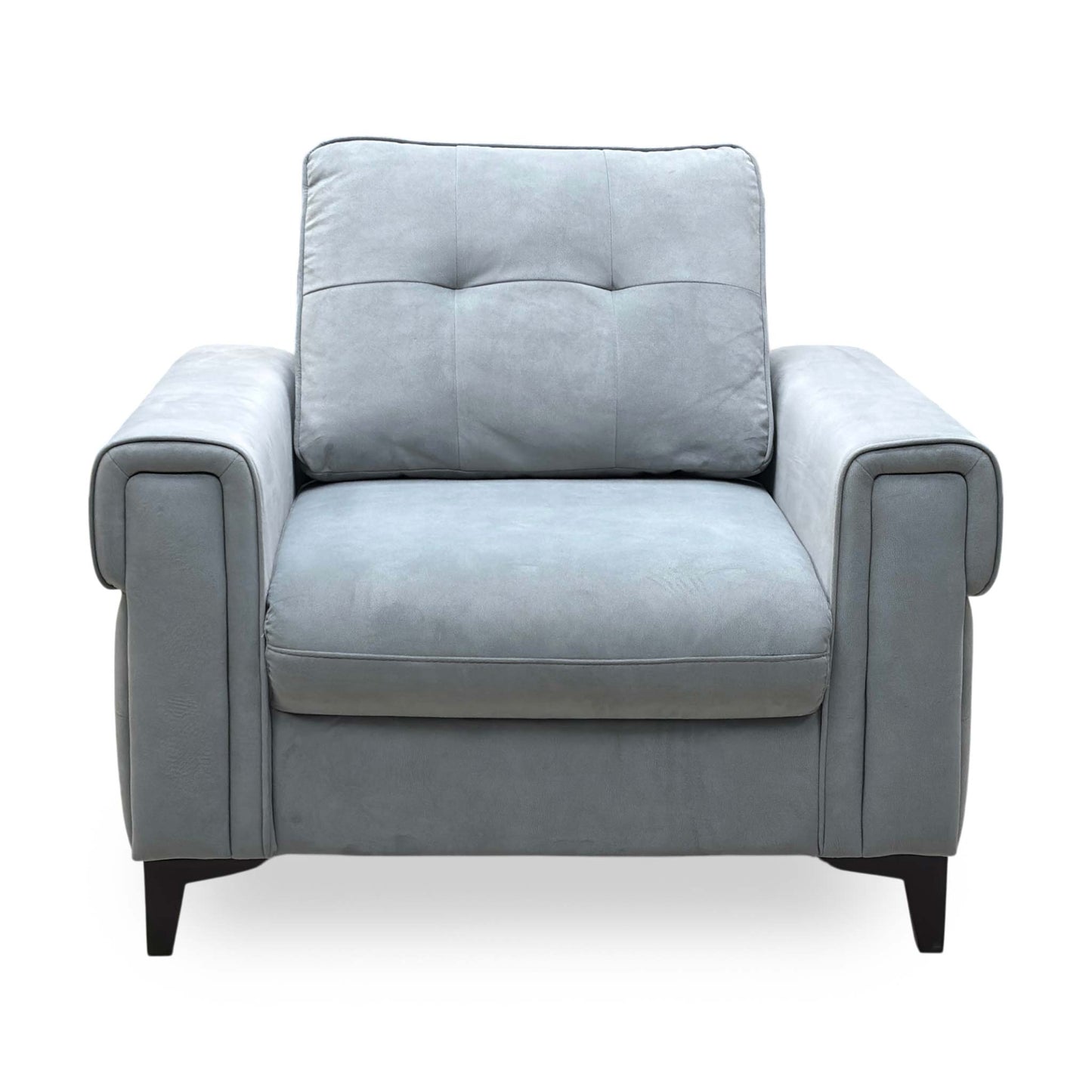 ‘Zoom’ Nappe Velvet Grey Nv-0107 Fabric Armchair