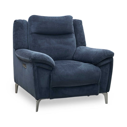 ‘Panache' Manhattan Indigo 58009 Fabric Power Recliner Chair