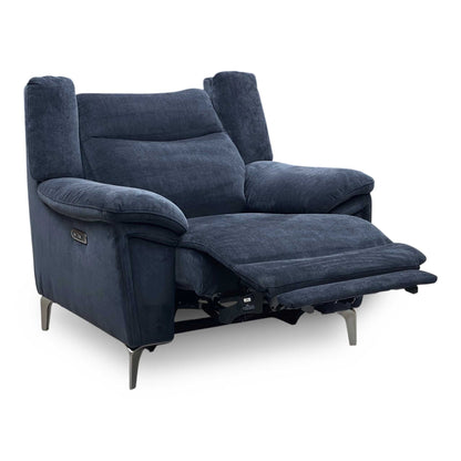 ‘Panache' Manhattan Indigo 58009 Fabric Power Recliner Chair