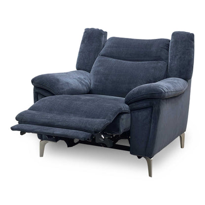 ‘Panache' Manhattan Indigo 58009 Fabric Power Recliner Chair