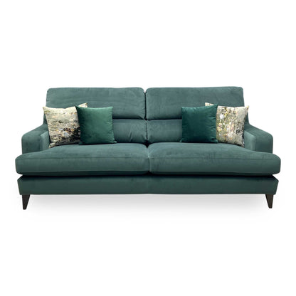 The Lounge Co. ‘Romilly’ Cur226 Curly Kale Green Wa Ft Fabric 4 Seater Sofa