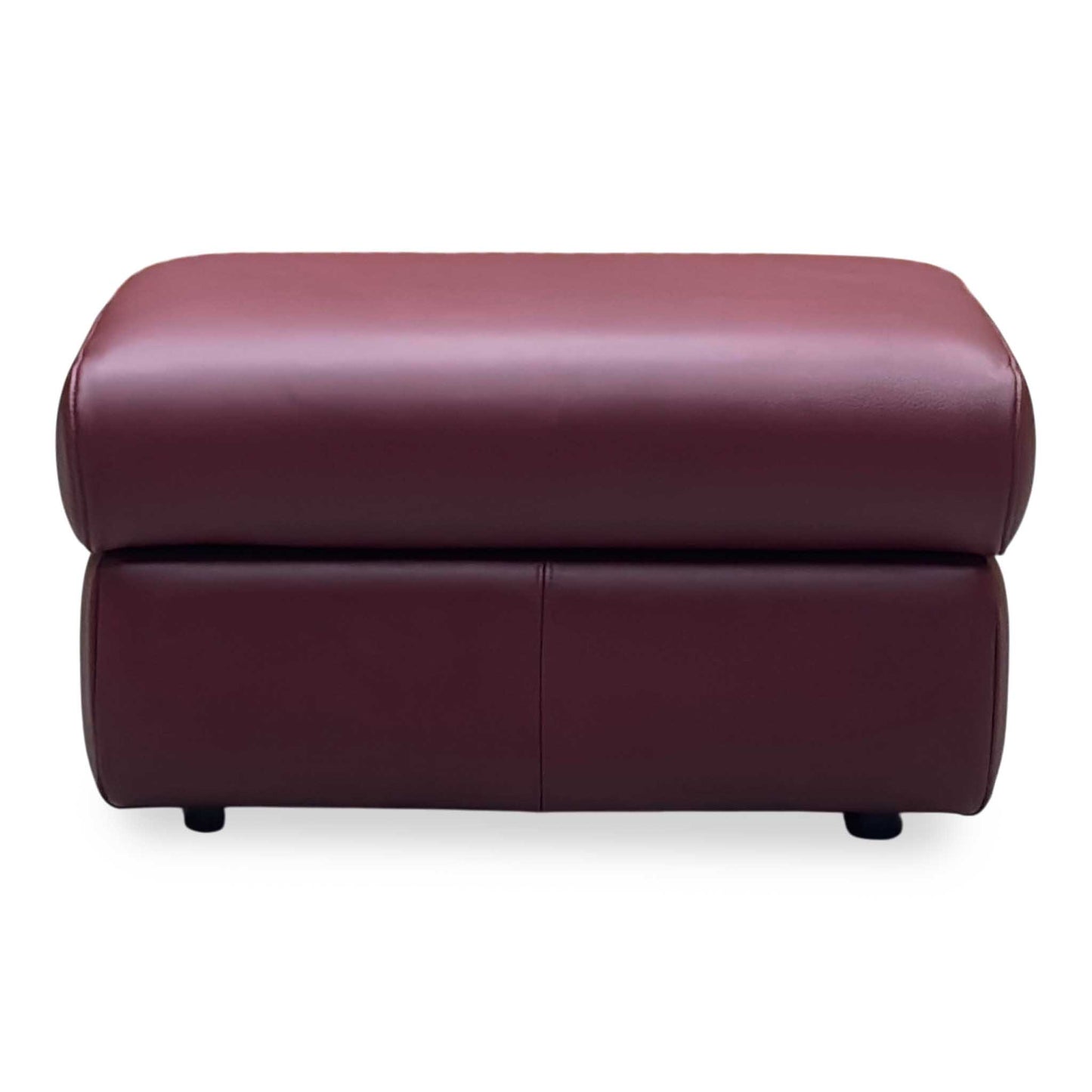 G Plan ‘Kingsbury’ P214 Capri Claret Red Leather Storage Footstool