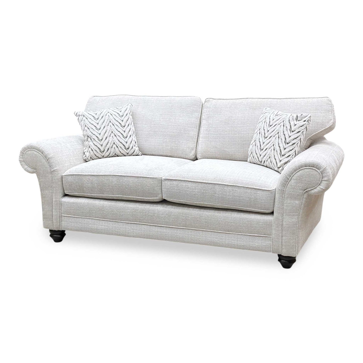 ‘Clara’ Beige Woven Fabric 3 Seater Sofa