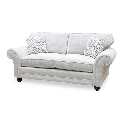 ‘Clara’ Beige Woven Fabric 3 Seater Sofa
