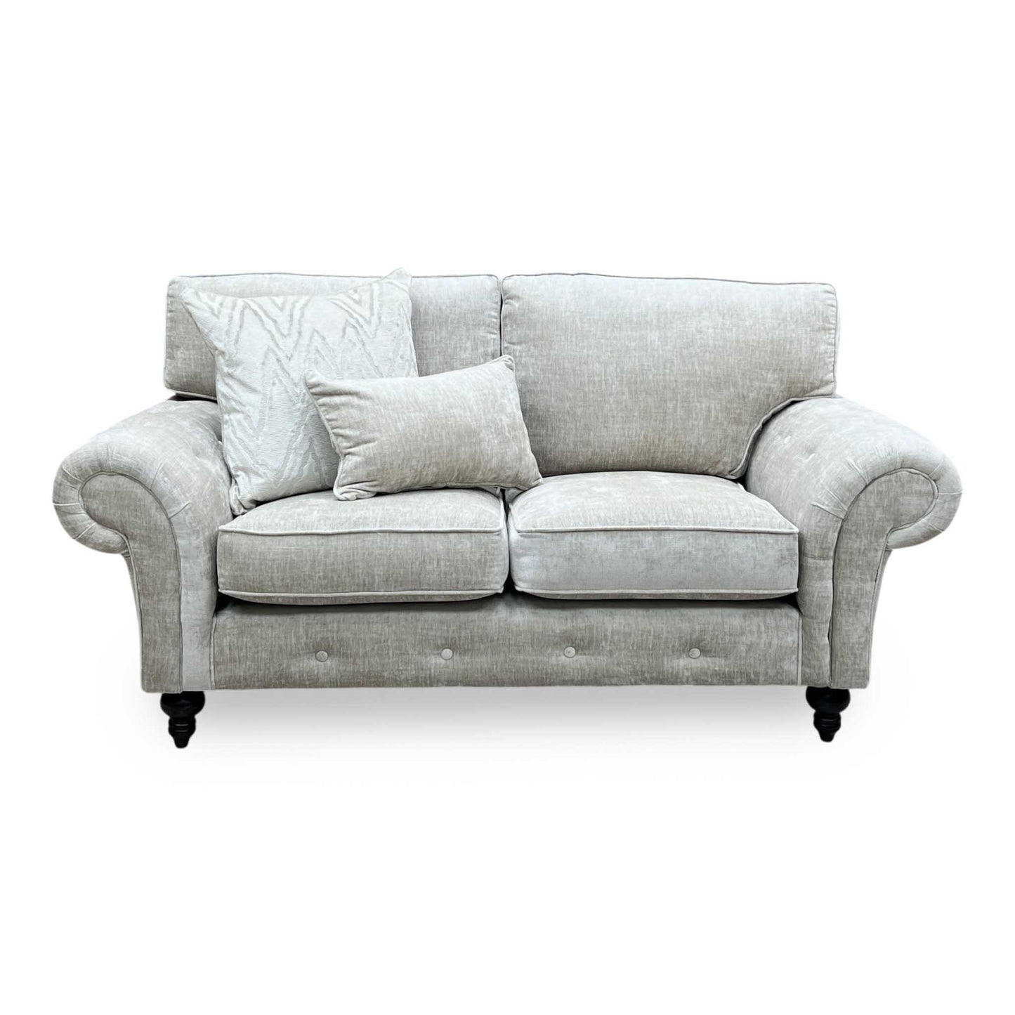 ‘Gillingham’ Beige Chenille Fabric 2 Seater Sofa