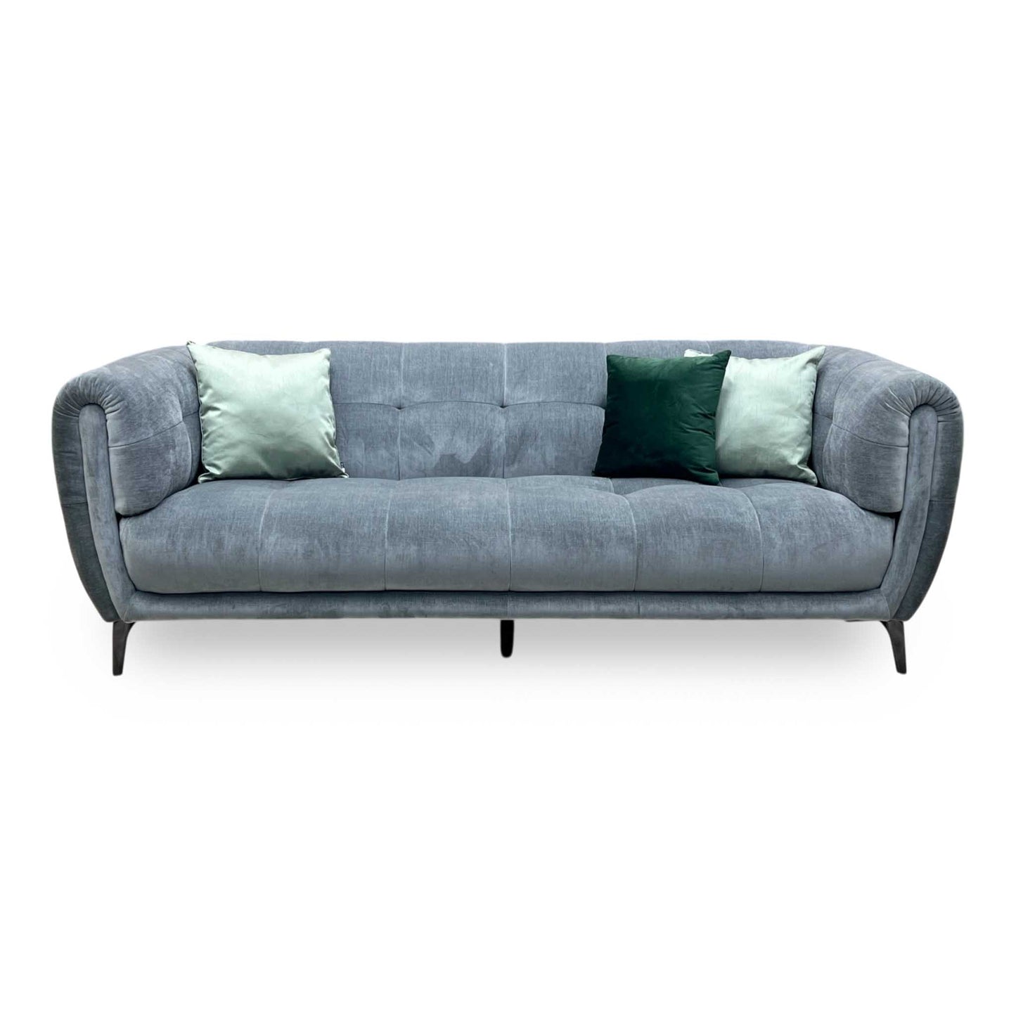 ‘Sienna’ Manhattan Charcoal Grey 58003 Fabric 3 Seater Sofa