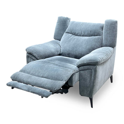 ‘Panache’ Manhattan Charcoal Grey 58003 Fabric Power Recliner Chair