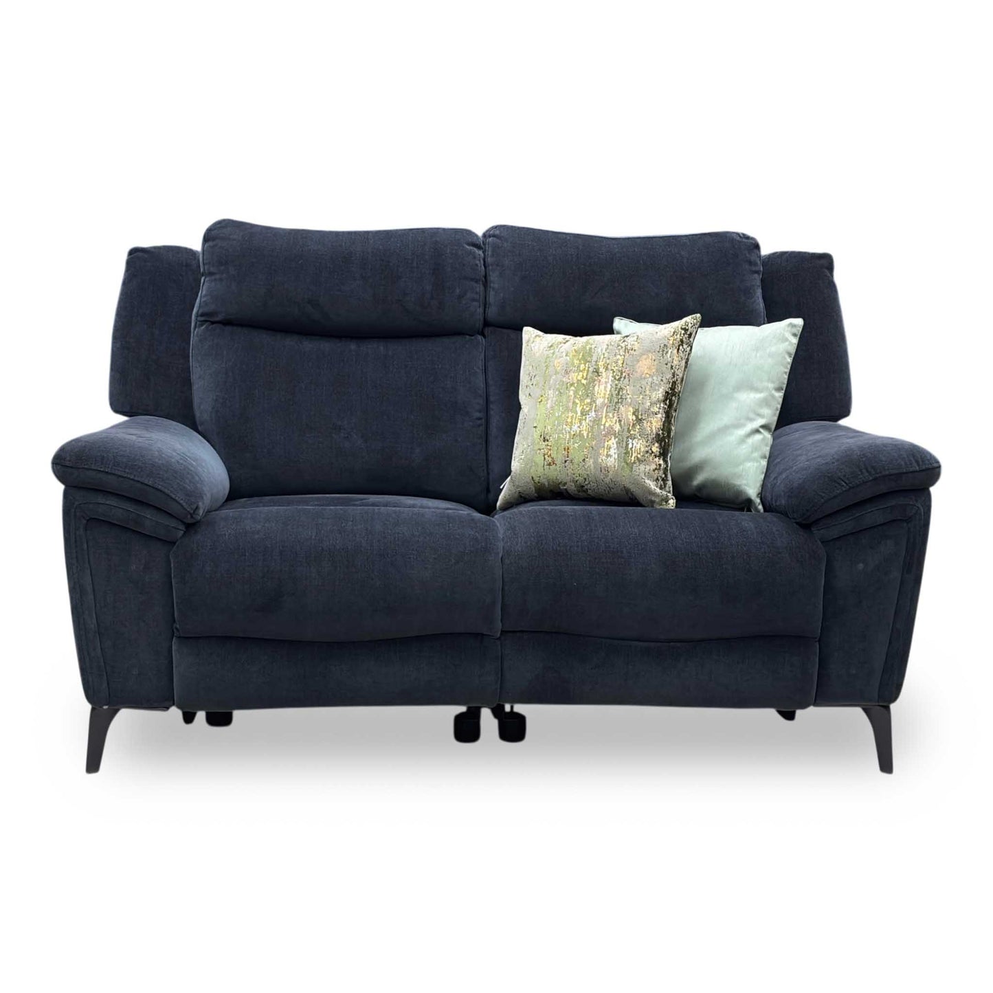 ‘Panache' Manhattan Indigo 58009 Fabric 2 Seater Power Recliner Sofa