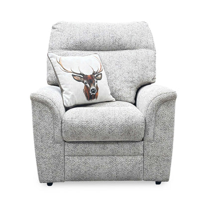 Parker Knoll ‘Hudson 23’ Ida Stone 006035-0055 Fabric Chair