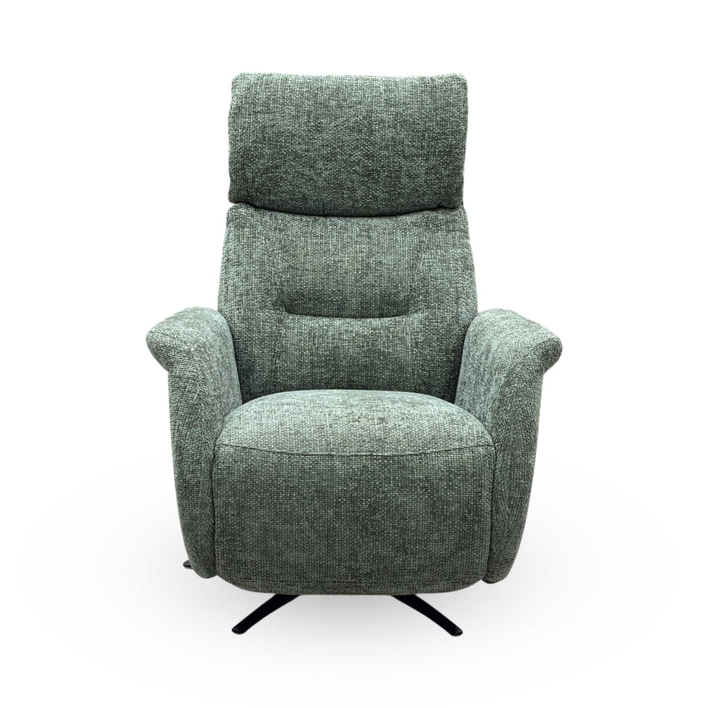 Designer Chair Collection ‘Dussledorf’ Fab-Coe-R801 Olive Green Fabric Power Recliner Swivel Chair