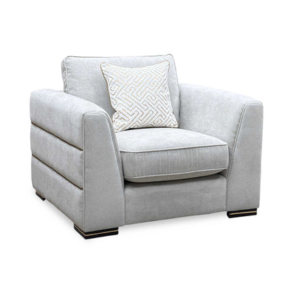 ‘Bellissimo’ Light Grey Fabric Chair